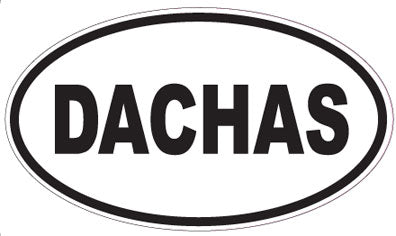 DACHAS - Oval Sticker