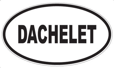 DACHELET - Oval Sticker