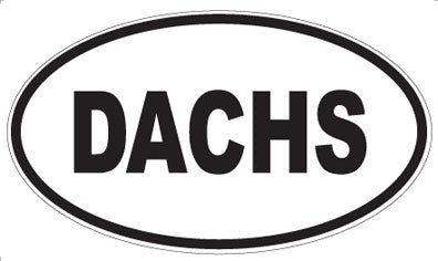 DACHS - Oval Sticker