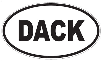 DACK - Oval Sticker