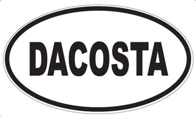 DACOSTA - Oval Sticker