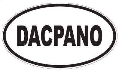 DACPANO - Oval Sticker