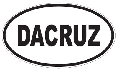 DACRUZ - Oval Sticker