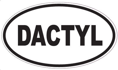DACTYL - Oval Sticker