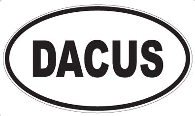 DACUS - Oval Sticker