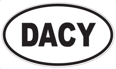 DACY - Oval Sticker