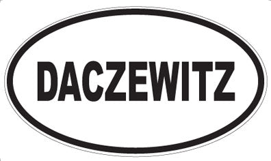 DACZEWITZ - Oval Sticker