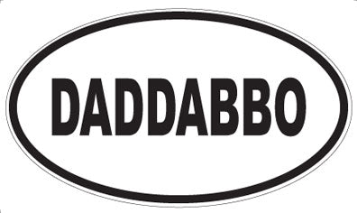 DADDABBO - Oval Sticker