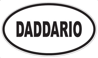 DADDARIO - Oval Sticker