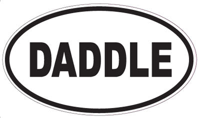 DADDLE - Oval Sticker