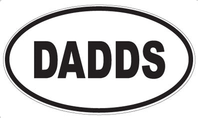 DADDS - Oval Sticker