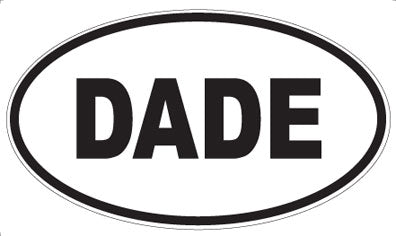DADE - Oval Sticker
