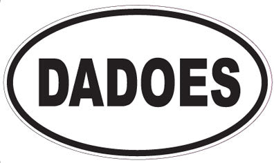 DADOES - Oval Sticker
