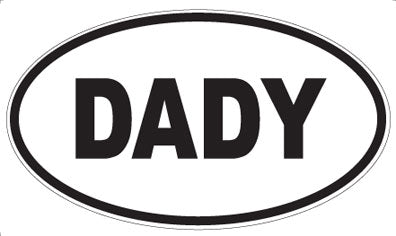 DADY - Oval Sticker