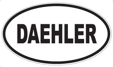 DAEHLER - Oval Sticker
