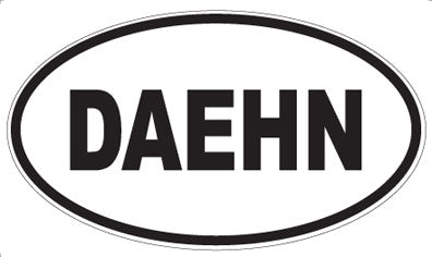 DAEHN - Oval Sticker