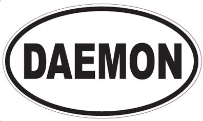 DAEMON - Oval Sticker