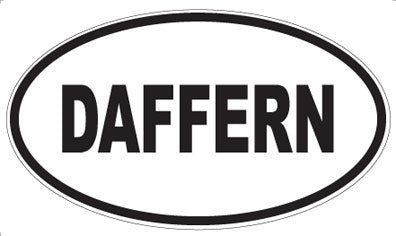 DAFFERN - Oval Sticker