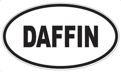 DAFFIN - Oval Sticker