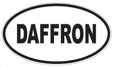 DAFFRON - Oval Sticker