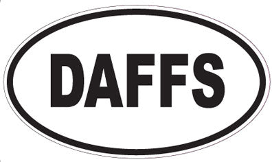 DAFFS - Oval Sticker