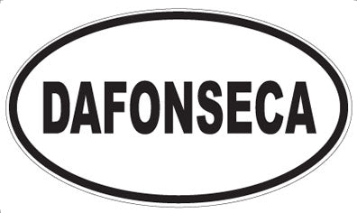 DAFONSECA - Oval Sticker