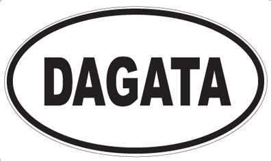 DAGATA - Oval Sticker