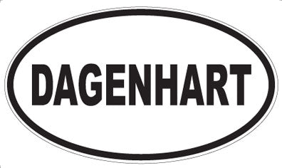 DAGENHART - Oval Sticker