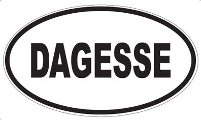 DAGESSE - Oval Sticker