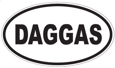 DAGGAS - Oval Sticker
