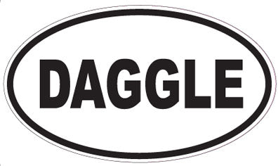 DAGGLE - Oval Sticker