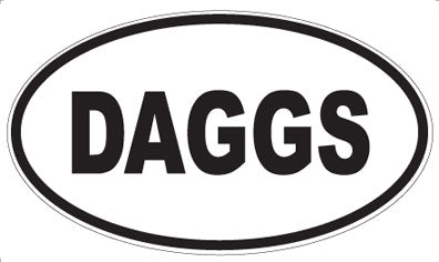DAGGS - Oval Sticker