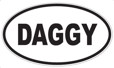 DAGGY - Oval Sticker