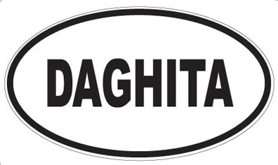 DAGHITA - Oval Sticker