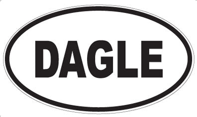 DAGLE - Oval Sticker