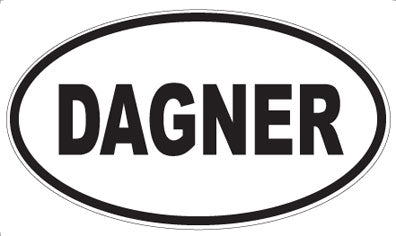 DAGNER - Oval Sticker