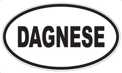 DAGNESE - Oval Sticker