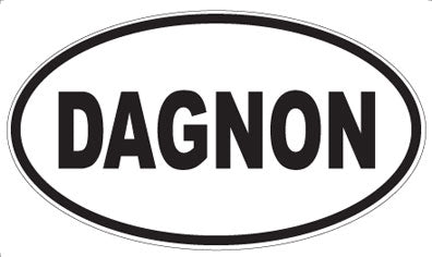 DAGNON - Oval Sticker
