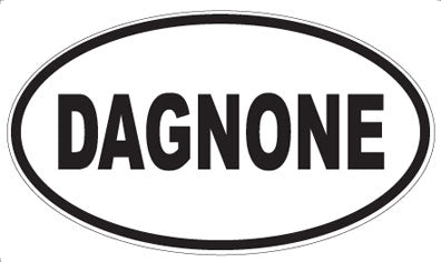 DAGNONE - Oval Sticker