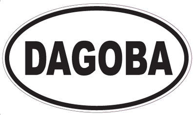 DAGOBA - Oval Sticker
