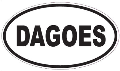 DAGOES - Oval Sticker