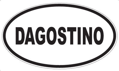 DAGOSTINO - Oval Sticker