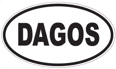 DAGOS - Oval Magnet