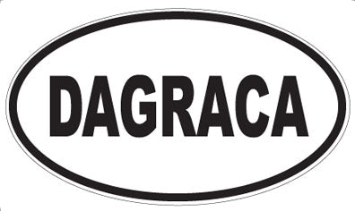 DAGRACA - Oval Sticker