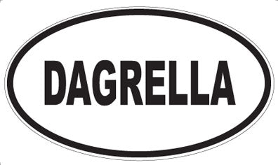 DAGRELLA - Oval Sticker