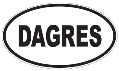 DAGRES - Oval Sticker
