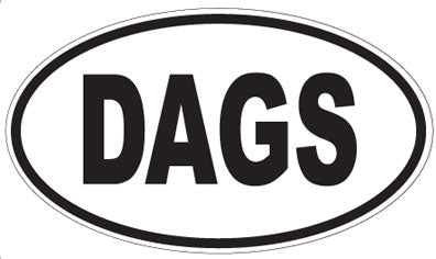 DAGS - Oval Sticker