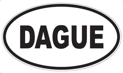 DAGUE - Oval Sticker