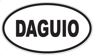 DAGUIO - Oval Sticker