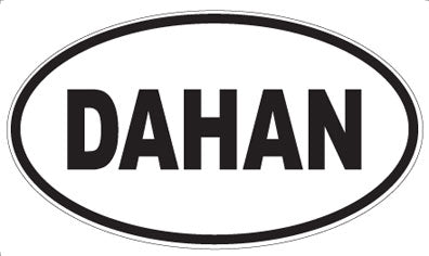 DAHAN - Oval Sticker